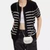 Coach Morgan Card Case On Chain In Signature Canvas White