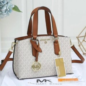 Michael Kors Emma Medium Satchel BAG With Box & Dust Bag & Sling Belt
