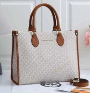 MICHAEL KORS HANDBAG WITH DUST BAG AND SLING (BIEGE BROWN) (S3)(MT)