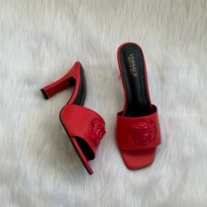 Versace Block Heels With Plain Box