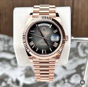 Rolex Day Date Rose Gold Grey 2024 YZ