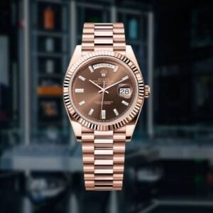 Rolex Day Date Rose Gold Chocolate