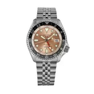 Seiko Sports 5 GMT Asia Limited Edition Salmon Dial