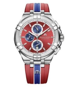 Maurice Lacroix Aikon Chronograph Red AUTHENTIC Store Quality