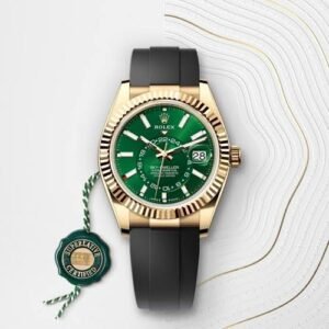 Rolex Sky Dweller Gold Green Silicon Strap 2025