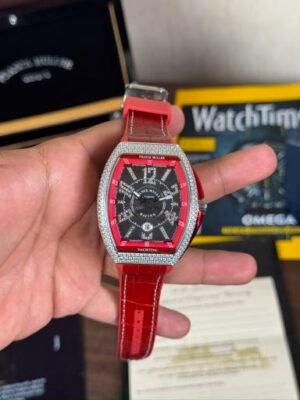Franck Muller Yachting Red Black Diamond New Edition