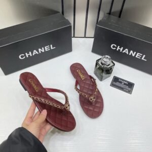Chanel_Wine_Flat_Mule_For_Her_Wid_OG_Box_B2428