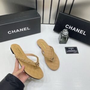 Chanel_Apricot_Flat_Mule_For_Her_Wid_OG_Box_B2428