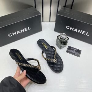 Chanel_Black_Flat_Mule_For_Her_Wid_OG_Box_B2428