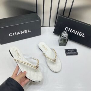 Chanel_White_Flat_Mule_For_Her_Wid_OG_Box_B2428