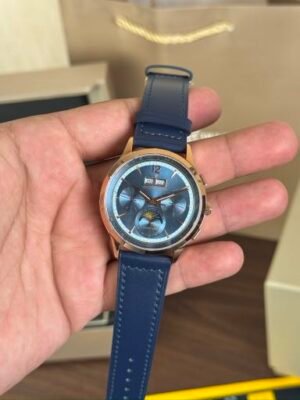 Jaeger Le Coultre Annual Calender Blue Rose Gold