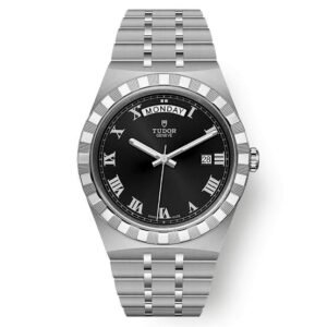 Tudor Royal Day Date Silver Black