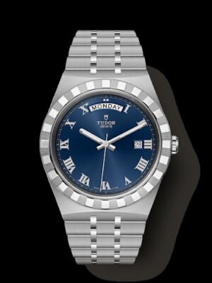 Tudor Royal Day Date Silver Blue