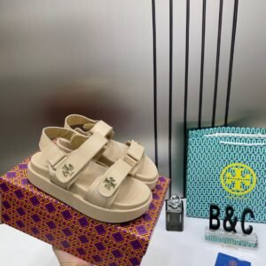 Tory_Burch_Kira_leather_Platform_Sandals_For_Her_With_OG_Box_&_Carry_Bag_2020-TS_Beige
