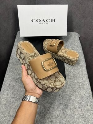 Coach_Signature_Pattern_Apricot_Platform_Mules_With_OG_Box_&_Dust_Cover_6622-7_Apricot