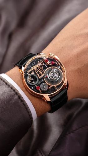 Jacob Co Oil Pump Black Rose Gold (1st Quality)