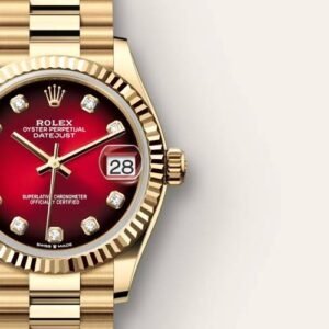 Rolex Date Just Golden Red dial 41 mm