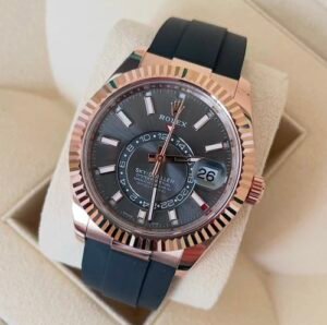 Rolex Sky Dweller Black Rose Gold Grey dial