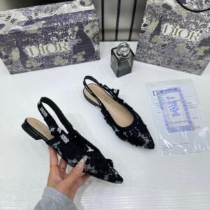 Christian_Dior_JAdior_Slingback_Transparent_Mesh_Black_Dior_Embroidery_Flat_With_OG_Box_Dust_Bag_&_Carry_Bag