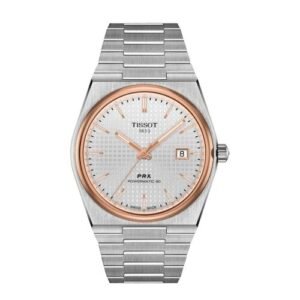 Tissot PRX Powermatic White Rose Gold Premium Automatic Sapphire Glass