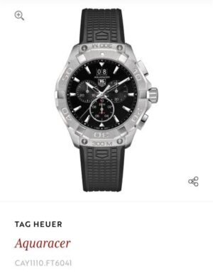 Tag Heuer Aquaracer Chronograph Authentic Store Quality With OG Box