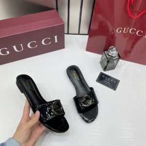 Gucci_Round_Interlocking_G_in_Black_Leather_Shiny_Classic_Slides_With_OG_Box_&_Carry_Bag_1892