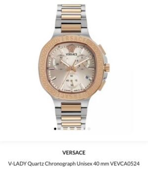 Versace V Lady Chronograph Unisex 40mm Authentic Store Quality