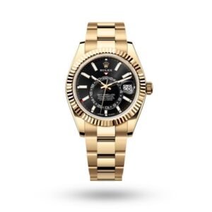 Rolex Sky Dweller Gold Black Oyster Strap