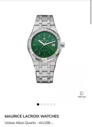 Maurice Lacroix Aikon Silver Green AUTHENTIC Store Quality