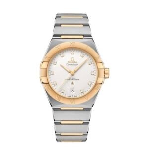 Omega Constellation Silver Gold White Dial