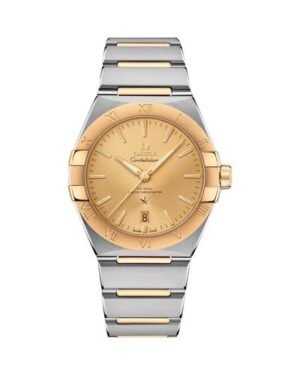 Omega Constellation Silver Gold Gold Dial