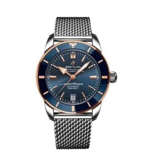 Breitling Super Ocean Heritage Silver Blue Rose Gold