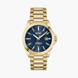 Hugo Boss Strike Analog Gold Blue Authentic Store Quality