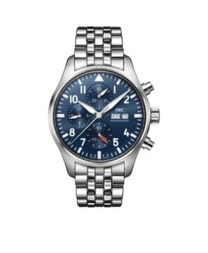 IWC Pilot Chronograph Silver Blue