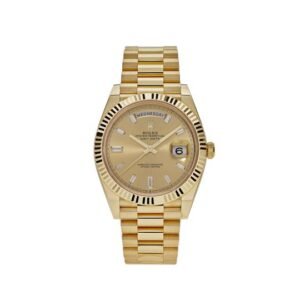 Rolex Day Date Gold Diamond Initials