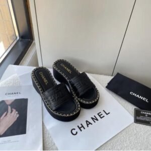 Chanel_Black_Chain_Knitted_Pump_For_Women_With_Original_Box_And_Dustcover