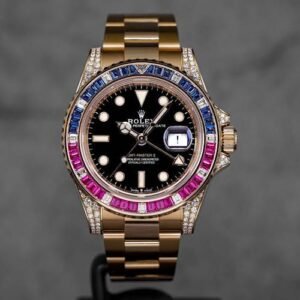 Rolex GMT Master II Rose Gold Diamond