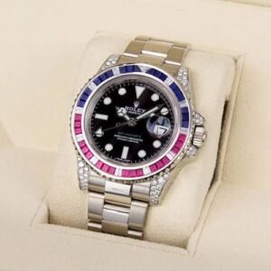 Rolex GMT Master II Silver Diamond