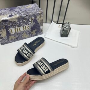 DiorRiviera_Dway_Dark_Navy_Blue_Pump_Flats_For_Her_With_Original_Box_And_Dustcover