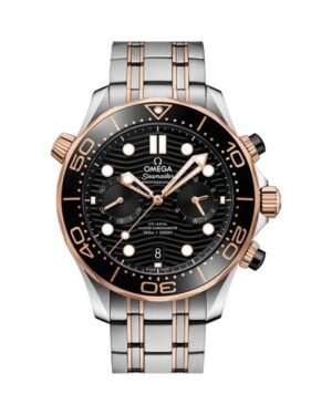 Omega Seamaster 300m Co Axial Chronograph Silver Rose Gold