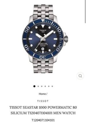 Tissot Seastar 1000 Powermatic 80 Blue Authentic Quality