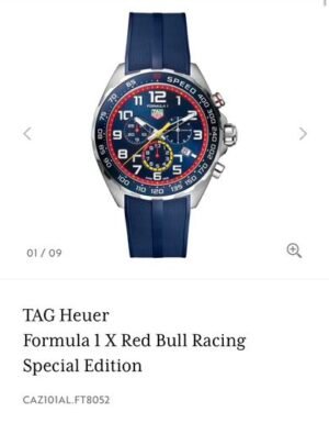 TAG Heuer Formula 1 X Red Bull Racing Special Edition Authentic Store Quality With Original Box