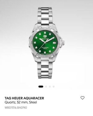Tag Heuer Aquaracer Date 32mm Authentic Store Quality With Original Box