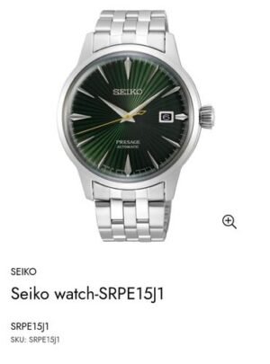 Seiko Presage Cocktail SRPE15 Authentic Store Quality